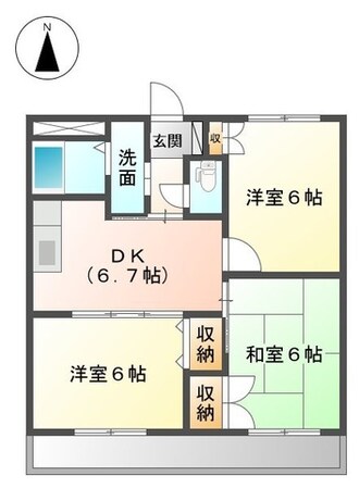 桑名駅 徒歩25分 2階の物件間取画像